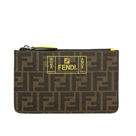 fendi pochette uomo con pelo|Fendi.